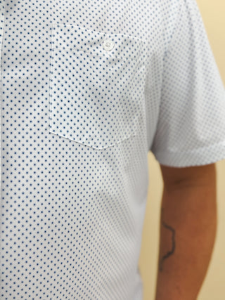 The Ripley Geo Print Button Down, Lt. Blue