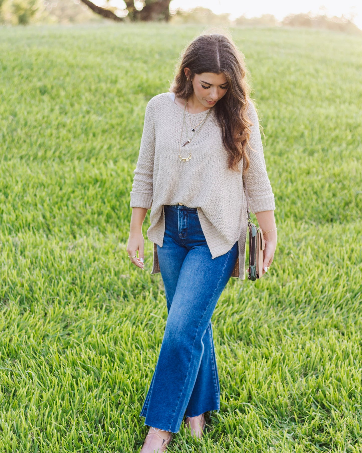 The Robbie MR Wide Leg Crop, Risen Dark