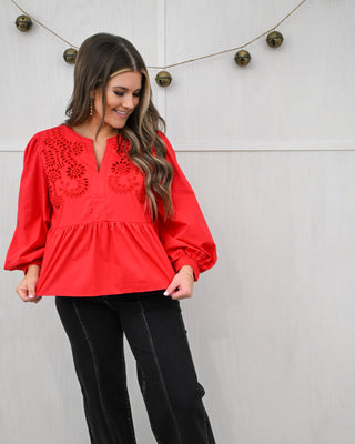 Pure Beauty Top, Red