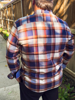 The Peters Flannel Shirt, Navy