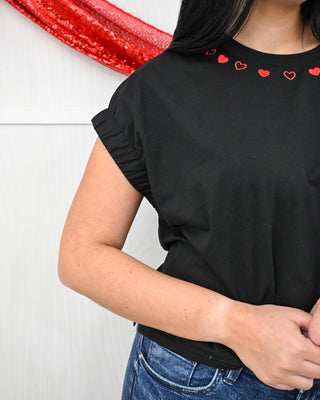 Align Your Heart Top, Black