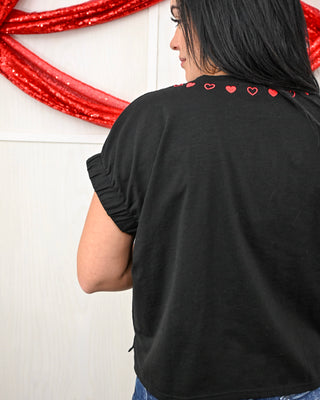 Align Your Heart Top, Black