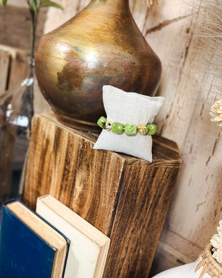 Pebbled Way Bracelet, Green