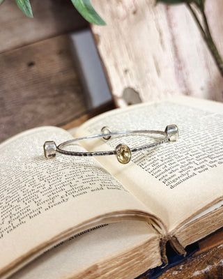 Uniquely Made Bangle, Silver