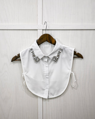 Finishing Touch Faux Collar, White