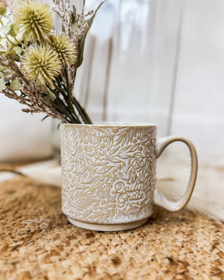 Daily Grace Mug, Cream