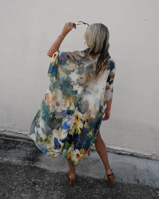 Watercolor Kimono, Blue