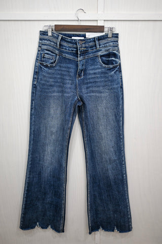 The Mason HR Flare Jean, Petra Dark
