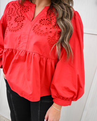 Pure Beauty Top, Red