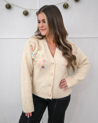 Heirloom Moment Cardigan, Cream