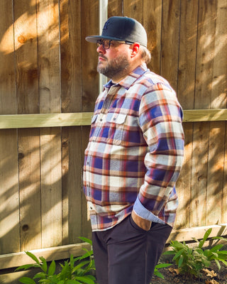 The Peters Flannel Shirt, Navy