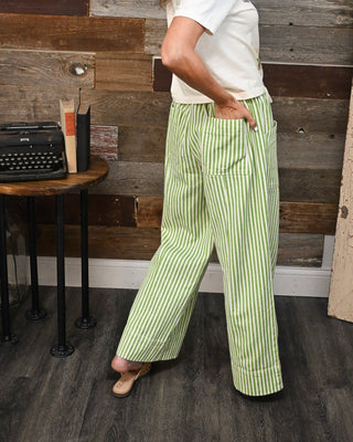 The Lennon Wide Leg Pant, Green