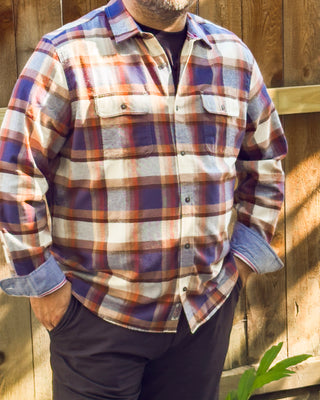 The Peters Flannel Shirt, Navy