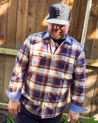 The Peters Flannel Shirt, Navy