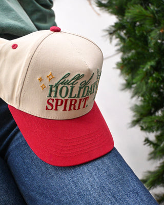 Full of Spirit Holiday Hat, Red