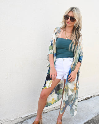 Watercolor Kimono, Blue