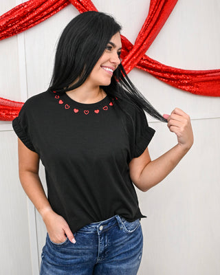 Align Your Heart Top, Black