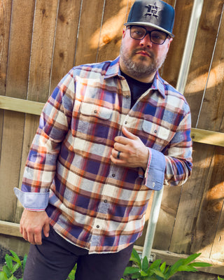 The Peters Flannel Shirt, Navy