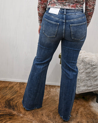The Mason HR Flare Jean, Petra Dark