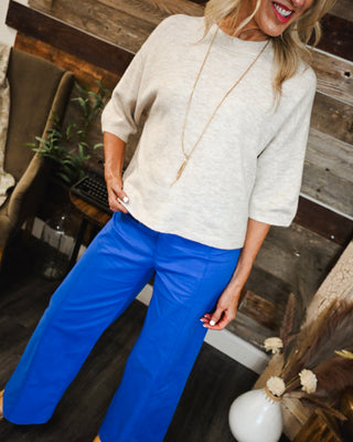 A+ Style Pullover, Cream
