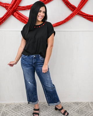 Align Your Heart Top, Black