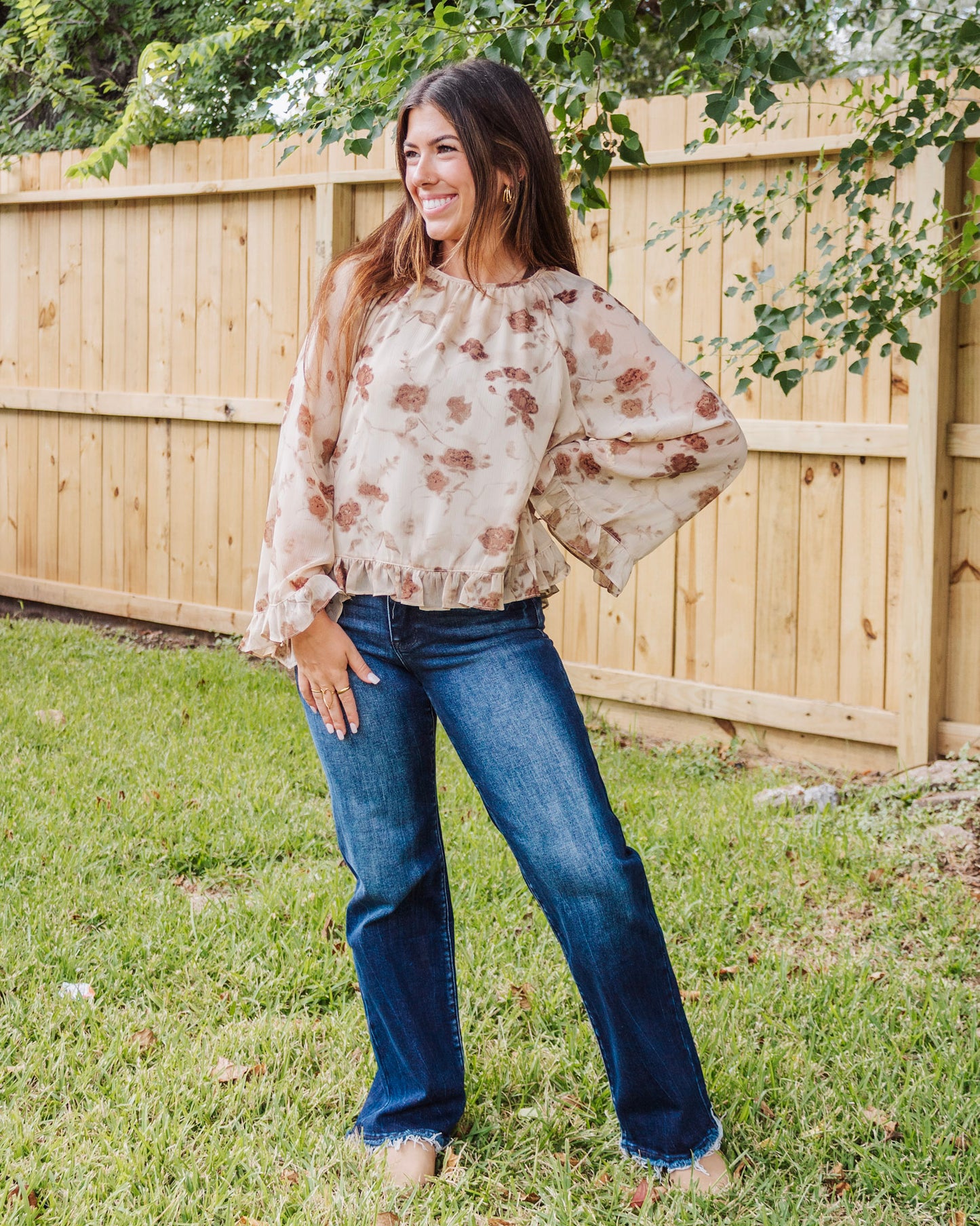 Autumn Ember Top, Cream