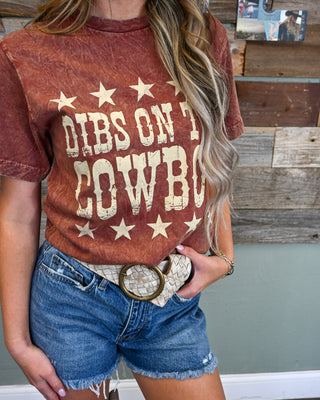 Callin' Dibs Graphic Tee, Wine
