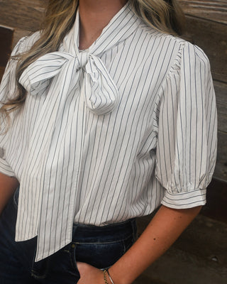 Classically Styled Top, White
