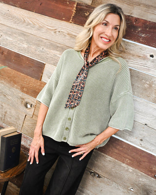 Classroom Cardigan, Sage