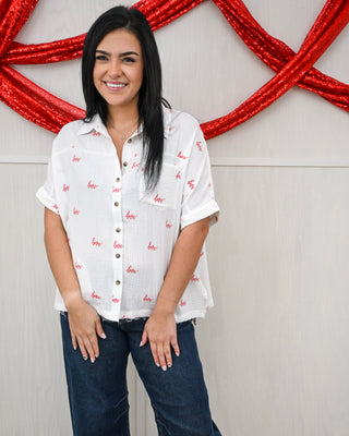 Covered in Love Top, White