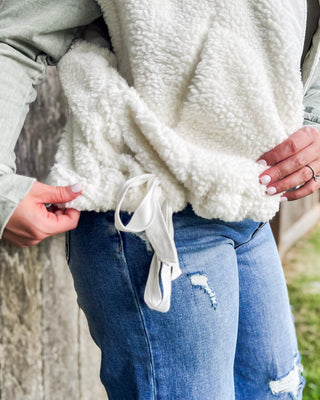 Cozy Cloud Vest, White