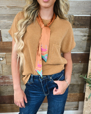 Cozy Core Pocket Tee, Bronze