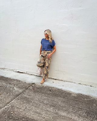 Cozy Core Pocket Tee, Navy