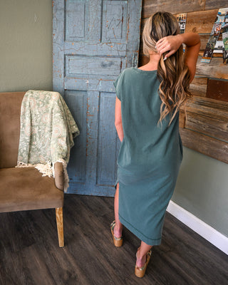 Take a Stroll Midi Dress, Teal