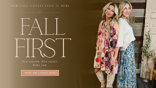 Fall First women’s boutique collection featuring boho floral dresses, printed wide leg pants, cozy knits and effortless fall styles from MaKenzie Layne Boutique.