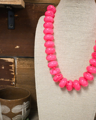 Find Your Vibe Bauble Necklace, Pink