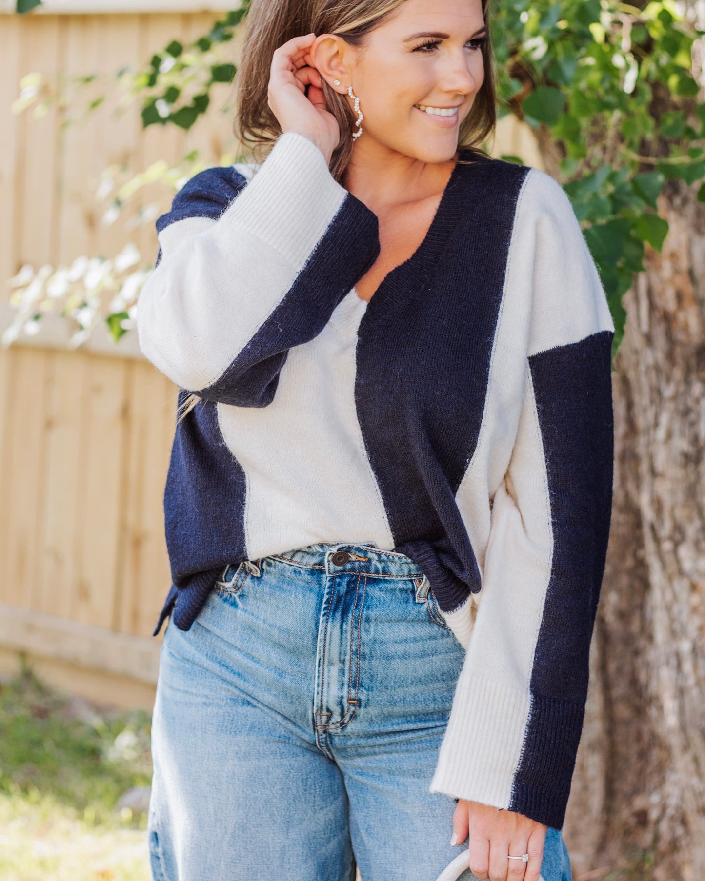 Going Wide Sweater, Navy