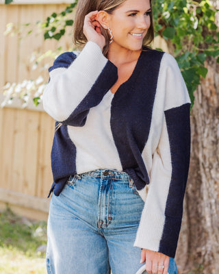 Going Wide Sweater, Navy