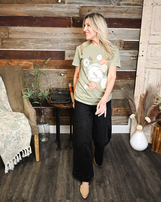 Grit and Grace Graphic Tee, Khaki