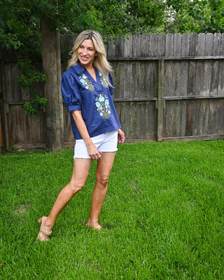 Happiness in the Hamptons Top, Blue