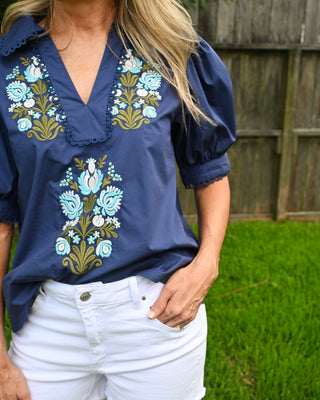 Happiness in the Hamptons Top, Blue