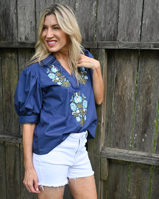 Happiness in the Hamptons Top, Blue