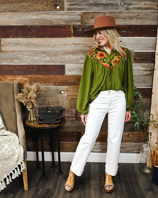 High Desert Button Down, Olive