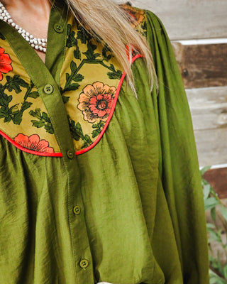 High Desert Button Down, Olive