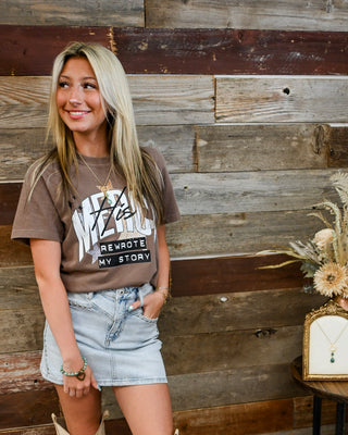 His Mercy Graphic Tee, Tan