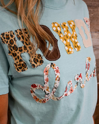 Howdy Darling Graphic Tee, Teal