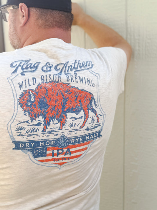 Wild Bison Brewing Graphic Tee, White