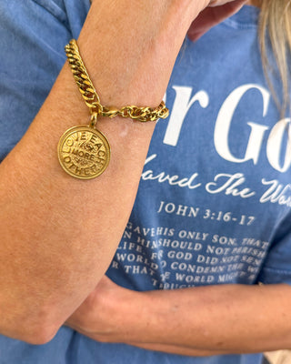 Love Each Other Bracelet, Gold