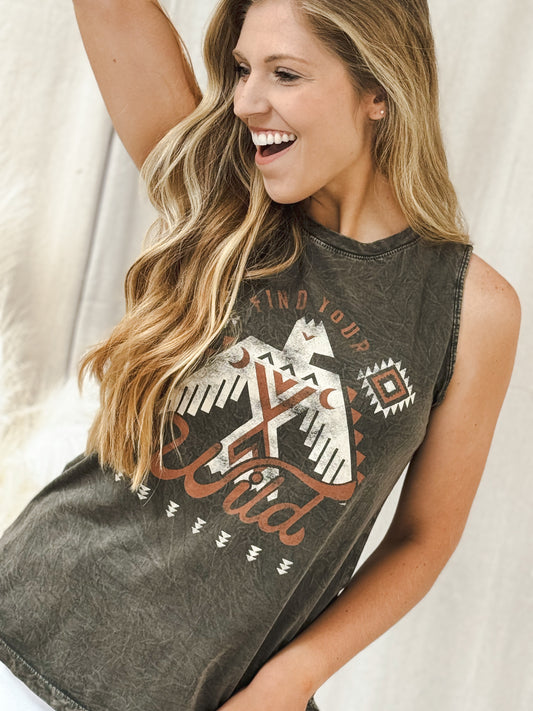 Find Your Wild Graphic Tee, Olive