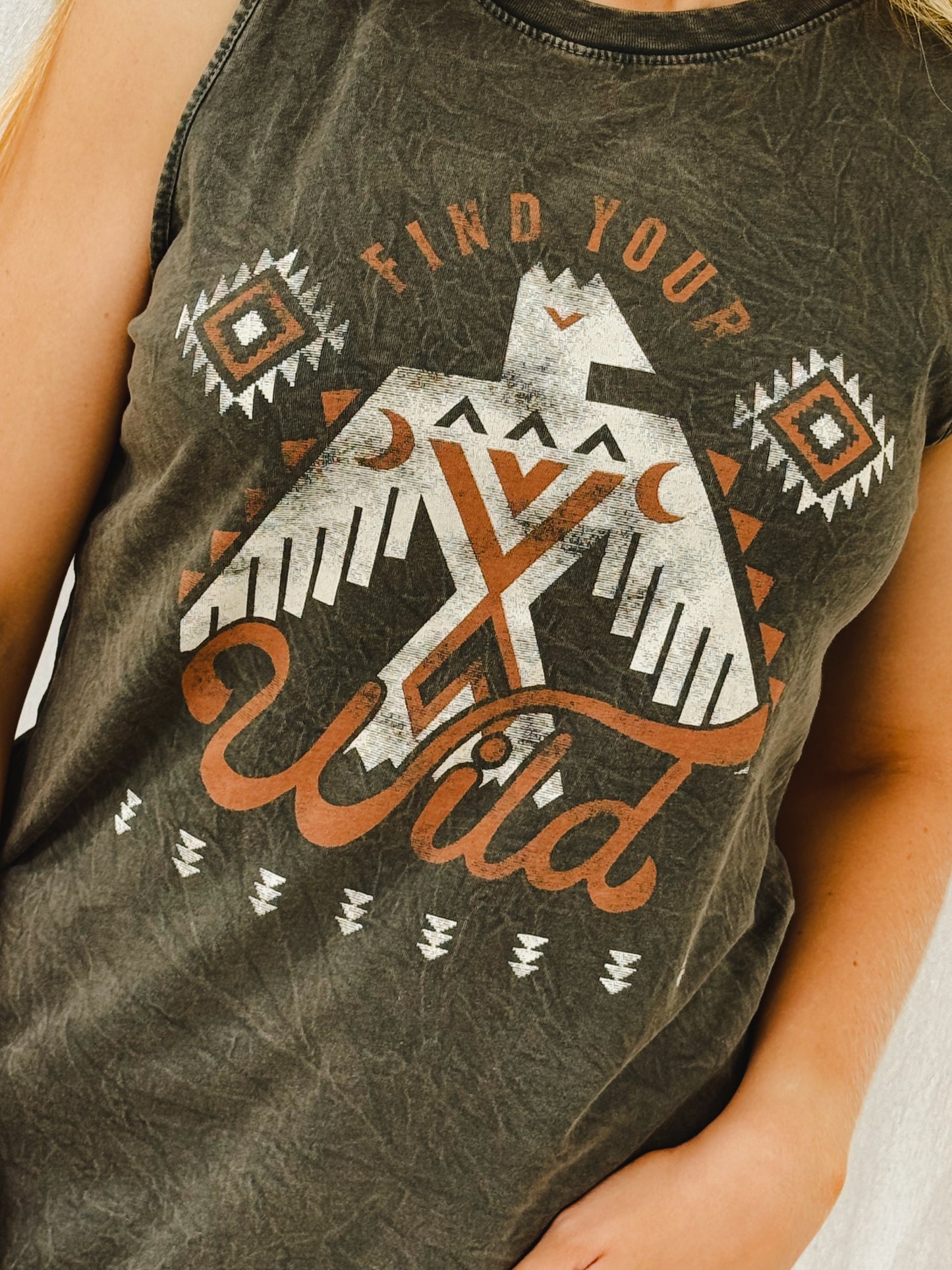 Find Your Wild Graphic Tee, Olive